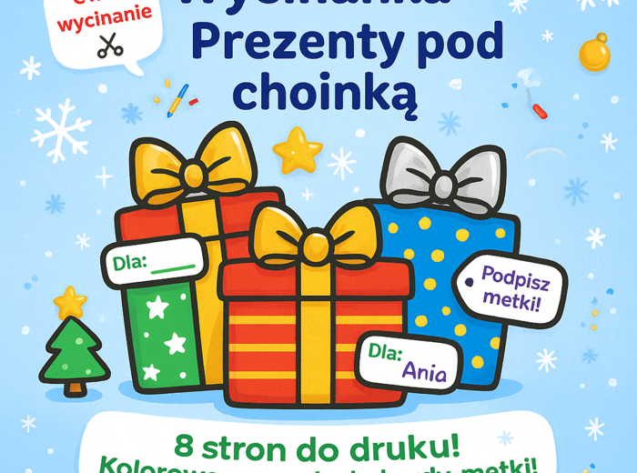 Wycinanka „Prezenty pod choinką”