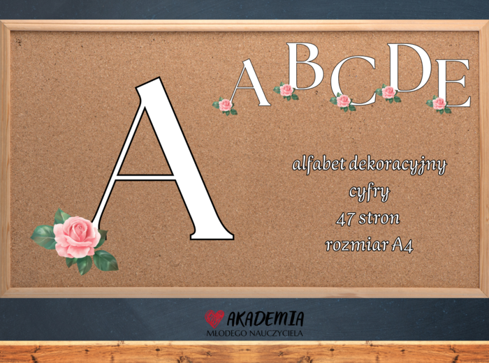 ALFABET DEKORACYJNY