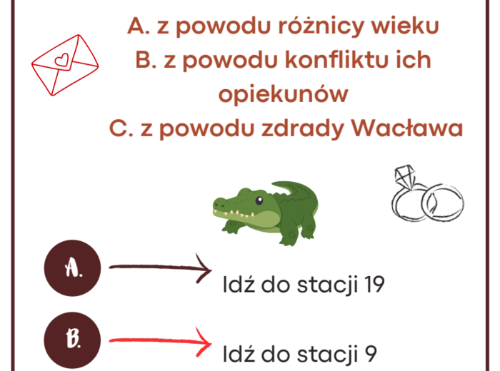 "Zemsta" - zapętlone stacje zadaniowe (lekcja w ruchu)