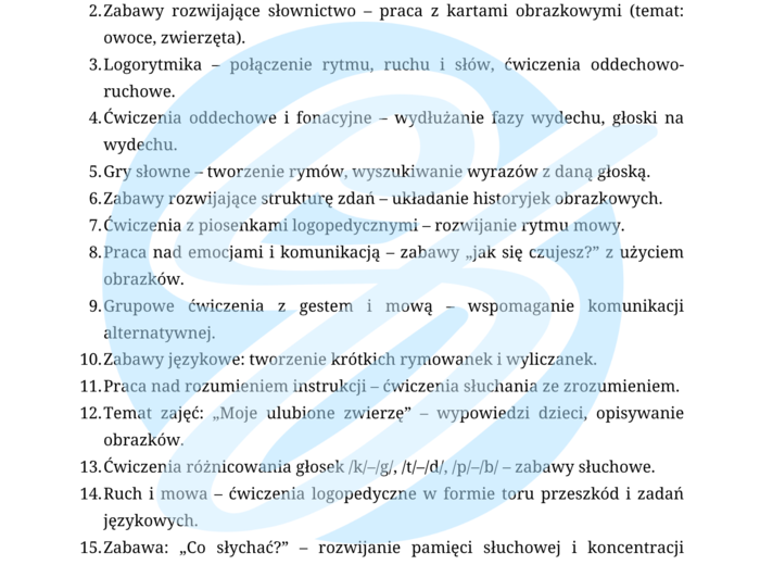 Logopeda w szkole podstawowej – przykładowe wpisy do dziennika