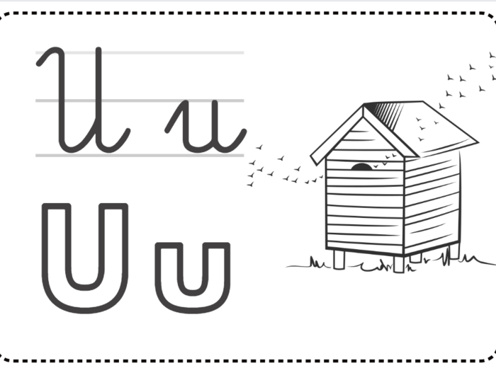 Litery A-Ż - kolorowanki