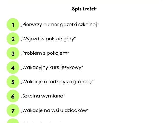 E8 - Język angielski wypowiedzi pisemne/e-mail