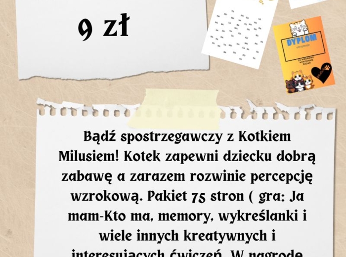 Spostrzegawczość i koncentracja 1-3