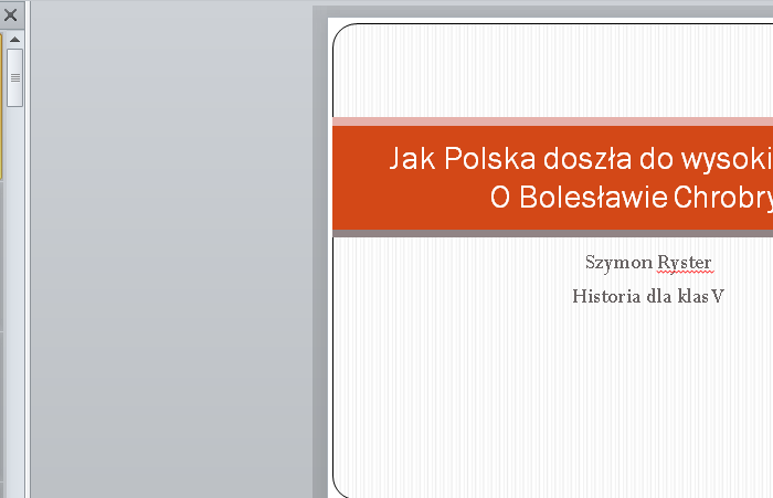 Bolesław Chrobry - prezentacja