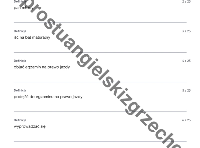 Repetytorium Ósmoklasisty cz. 1 (Macmillan) - Unit 1 - testy