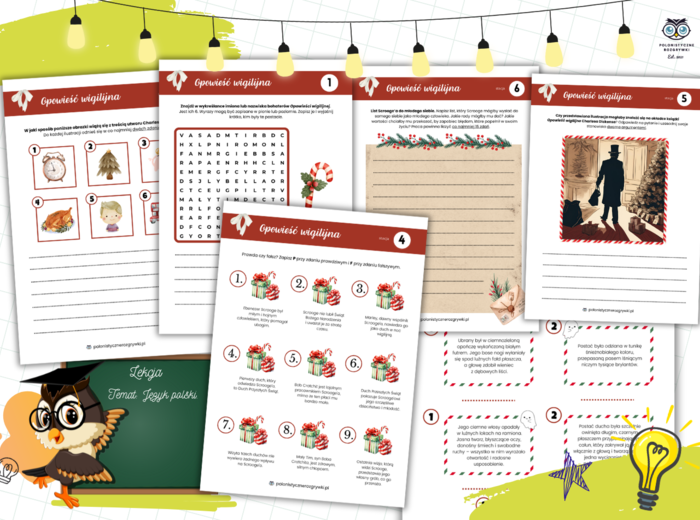 Opowieść wigilijna. Stacje zadaniowe. Lektura obowiązkowa