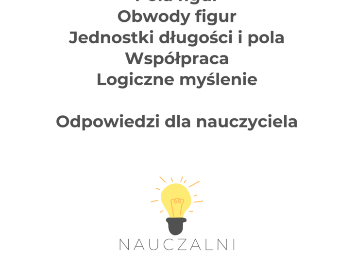 Stacje zadaniowe Pola figur klasy 5 - 6