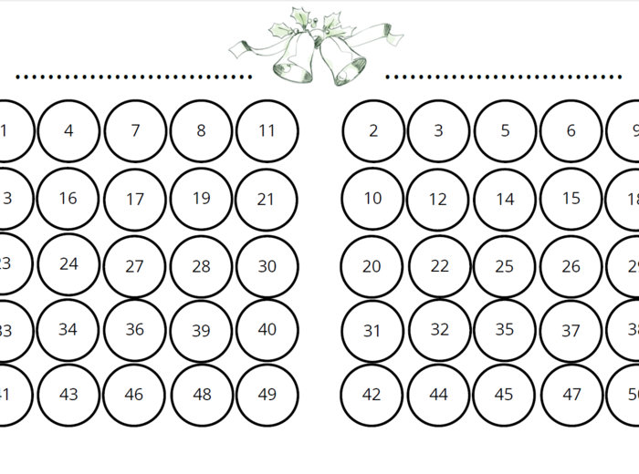 Opowieść wigilijna - BINGO POWTÓRKOWE