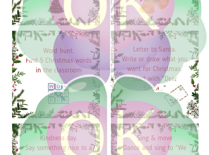 🎄 English Advent Calendar – Poziom A1 🎅29 stron 36 kart pracy i pomysłów na świąteczne lekcje pełne zabawy!kalendarz adwentowy, Boże Narodzenie, dzieci, A1, gry i zabawy, słownictwo, flashcards, pomysły dla nauczyciela, lekcje świąteczne, nauka przez zab