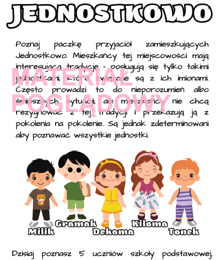 Jednostki masy - karta pracy klasy 4 - 8