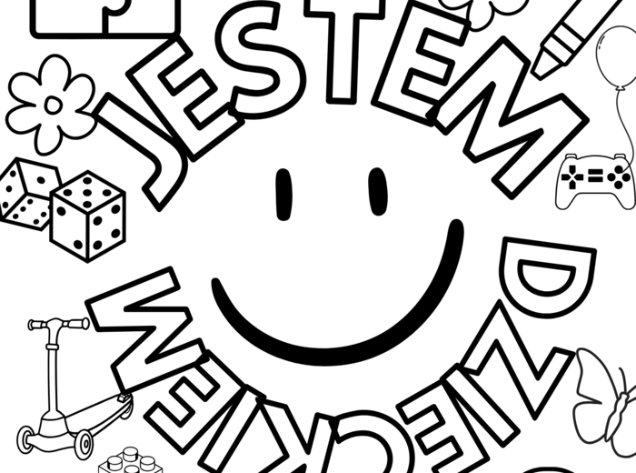 Dzień Dziecka, Kolorowanka XXL