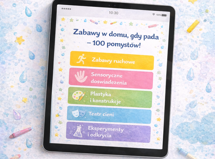 Zabawy w domu, gdy pada – poradnik PDF