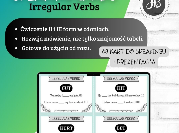 IRREGULAR VERBS – SPEAKING CARDS