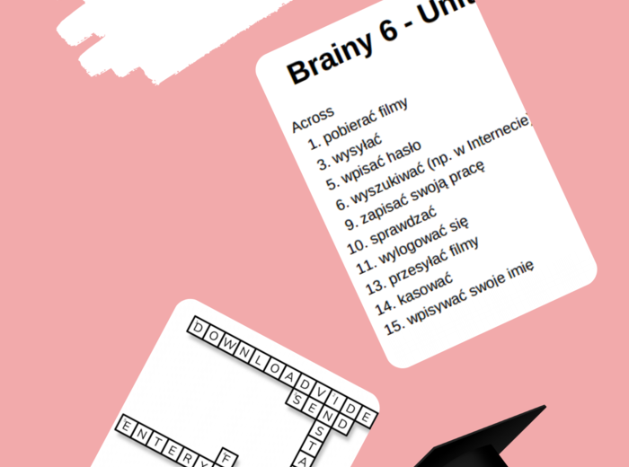Brainy 6 – Unit 2 – krzyżówki – Objects in the house (2)/Other