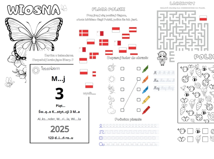 Wiosna - Maj. Materiał edukacyjny