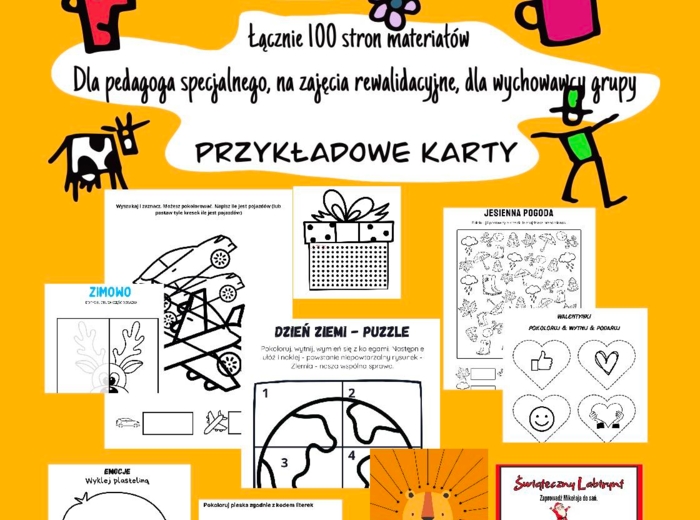 Całoroczna paka dla przedszkolaka w tym gazetki profilaktyczne dla rodziców