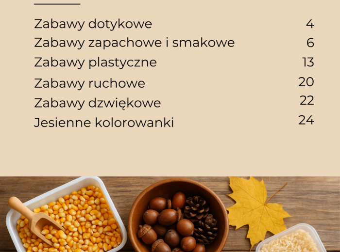 Jesienne zabawy sensoryczne- e book