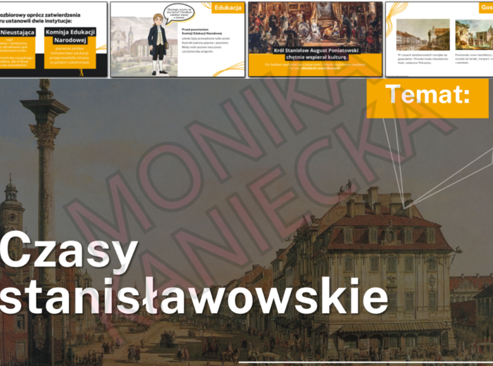 Czasy stanisławowskie - prezentacja historia klasa 6
