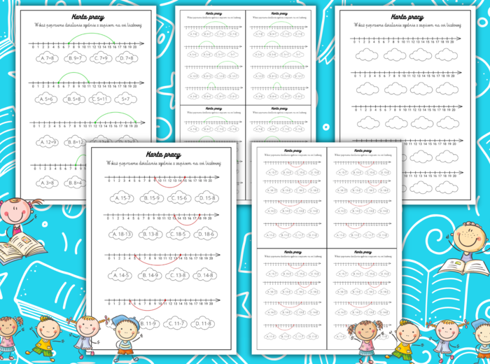Oś liczbowa- dodawanie i odejmowanie