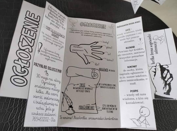 Krótkie formy wypowiedzi - zaproszenie, ogłoszenie. dedykacja, list prywatny , list oficjalny