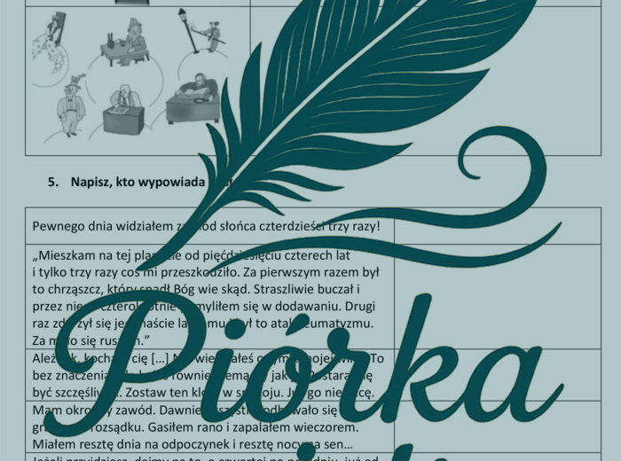 Test znajomości lektury - Mały Książę