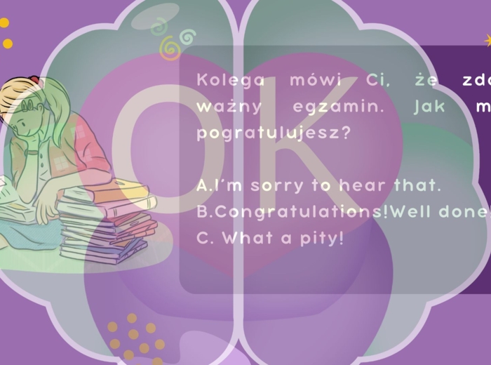 Egzamin Ósmoklasisty z Języka Angielskiego! Reakcje językowe | Prezentacja