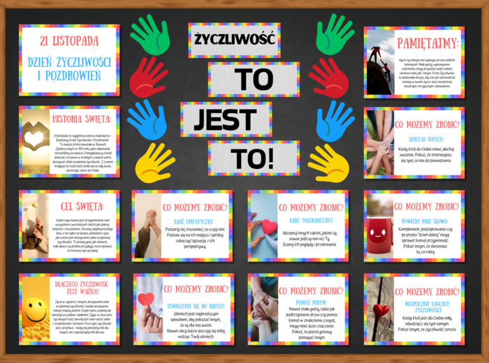 DZIEŃ ŻYCZLIWOŚCI I POZDROWIEŃ - 21 listopada - gazetka szkolna