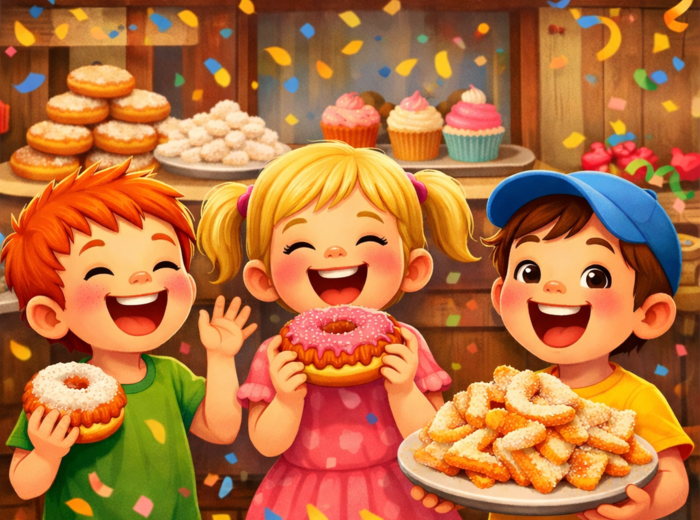 Tłusty czwartek - Jeden pączek, drugi pączek - piosenka dla dzieci