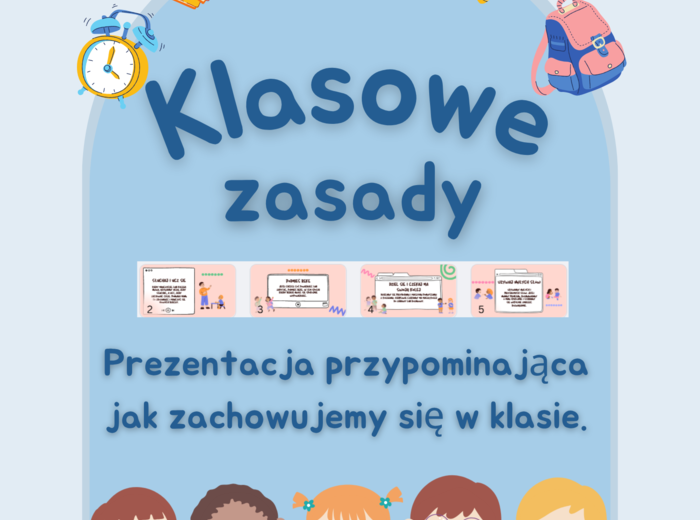 📘 Klasowe zasady – prezentacja o zachowaniu w klasie 🏫✨