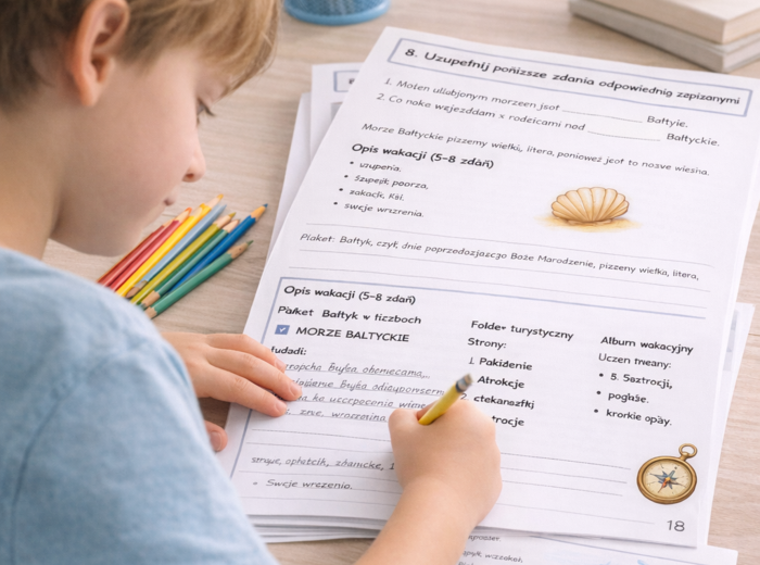 WIELKA I MAŁA LITERA. Zestaw zadań + Komentarz i odpowiedzi