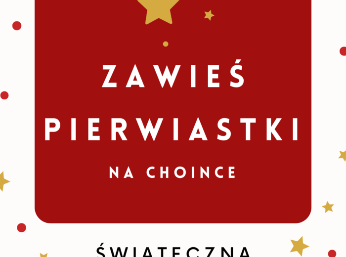 Zawieś pierwiastki na choince - świąteczna karta pracy z pierwiastków.