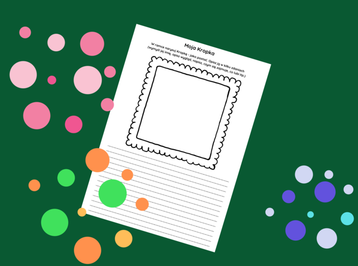 DZIEŃ KROPKI - na języku polskim - karta pracy - kl.2-6