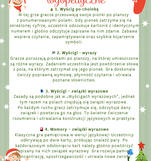 LOGOPEDIA Świąteczne gry logopedyczne Ż/RZ