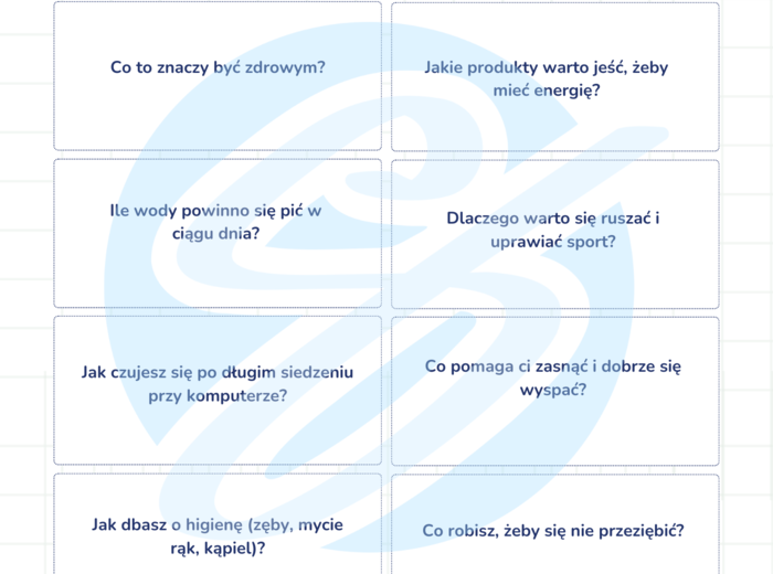 Edukacja zdrowotna – 30 pytań dla klas 4–8