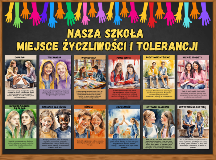 NASZA SZKOŁA - MIEJSCE ŻYCZLIWOŚCI I TOLERANCJI - gazetka szkolna