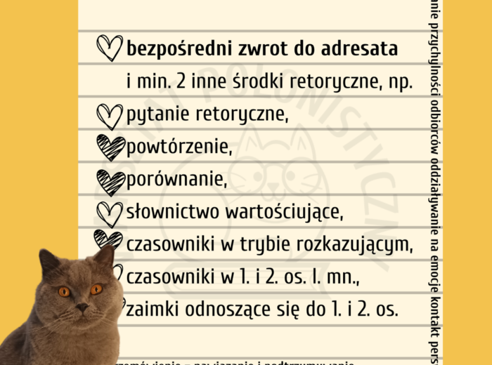 Przemówienie - notatka dla siódmo- i ósmoklasistów.