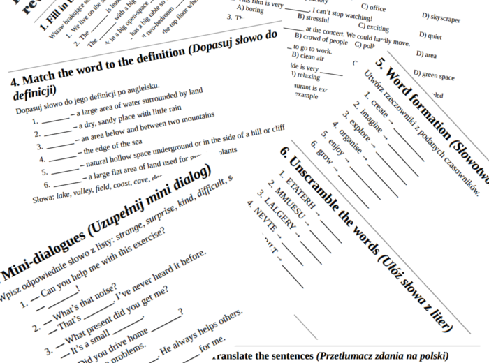 Flash 6 – Module 1 – vocabulary revision