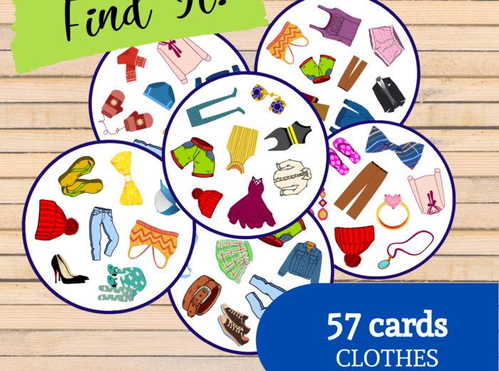 Find It! - Clothes | Gra typu Dobble | Ubrania