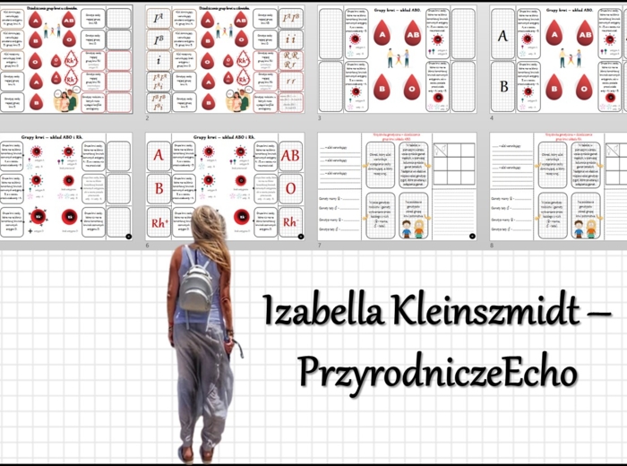Notatka okienkowa/stacja zadaniowe/notatka/notatka graficzna/karta pracy/sketchnotka „Dziedziczenie grupy krwi”, „Jak zapisać krzyżówkę genetyczną?” w pdf. Biologia 8 dział „Genetyka”. Materiał wykonany na podstawie podręcznika z wydawnictwa Nowa Era – n
