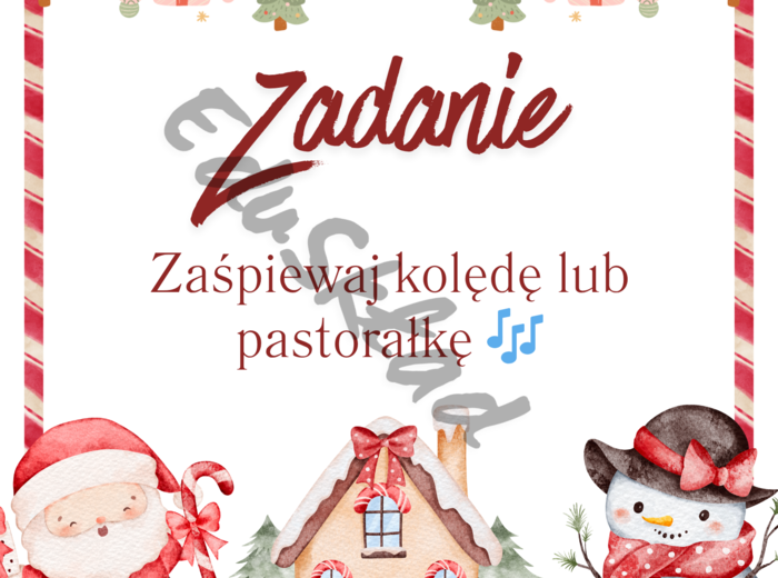 🎅 Kalendarz Adwentowy z Zadaniami – zestaw 54 kart dla dzieci
