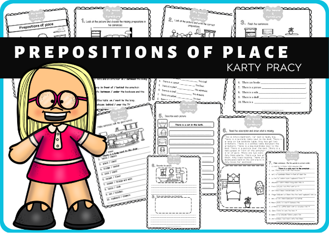 PREPOSITIONS OF PLACE - KARTY PRACY