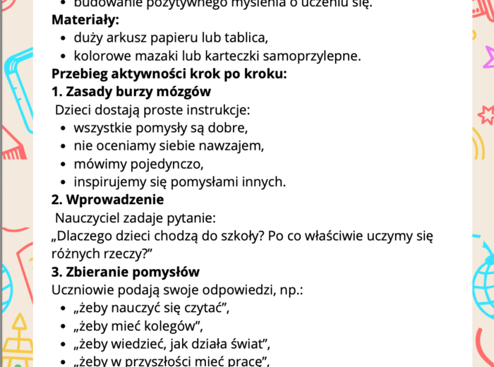 Z lekcji w dorosłość