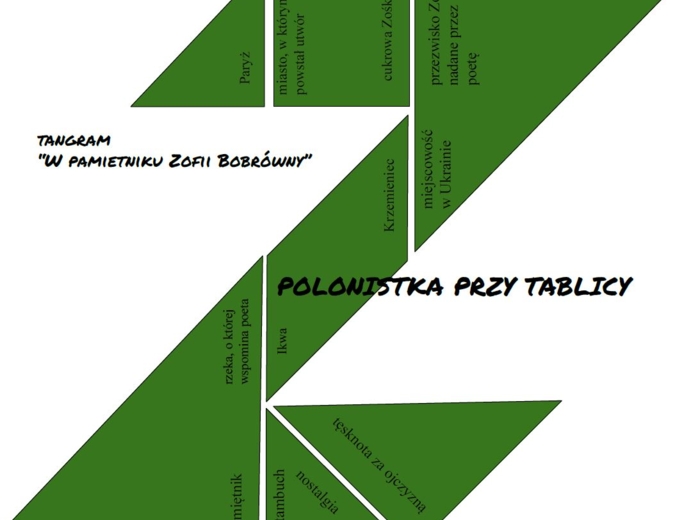 "W pamiętniku Zofii Bobrówny" tangram Słowacki