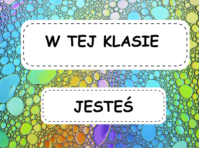 Dekoracja drzwi do sali lekcyjnej -wersja 1.