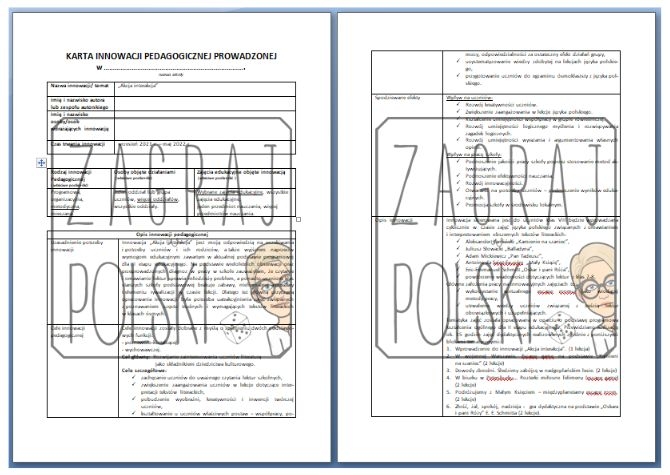 Innowacja pedagogiczna "Akcja interakcja"