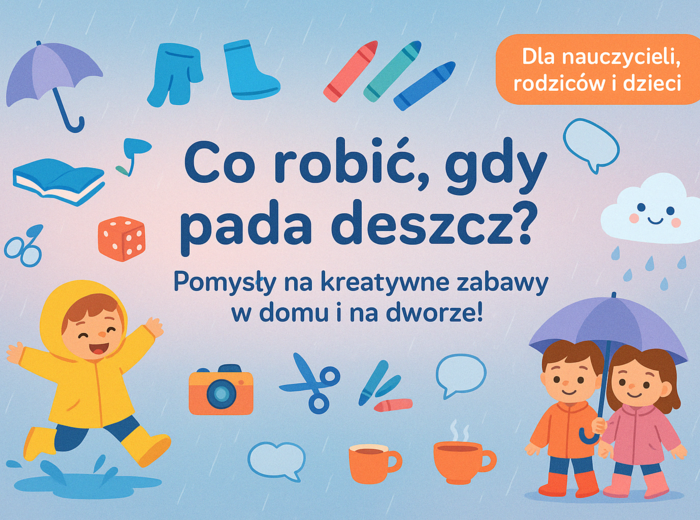 Co robić, gdy pada deszcz?
