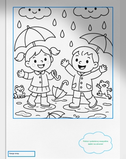 Gra planszowa "W Krainie Kałuż"