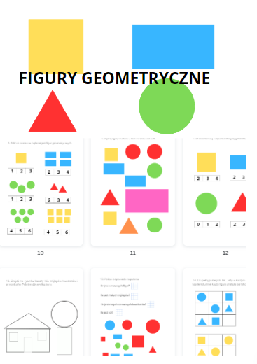 Figury geometryczne zadania dla przedszkolaków i klasy 1