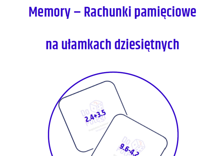 Memory ułamki dziesiętne(rachunki pamięciowe)