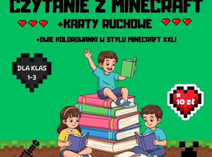 🟩Przygody Blokowego Świata – 40 Czytanek + 36 Kart Ruchowych+GRATIS!🟩